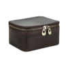 Brown Travel Watch Organizer Case with Zipper Closure Brown travel watch organizer case with leather-style exterior and zipper closure