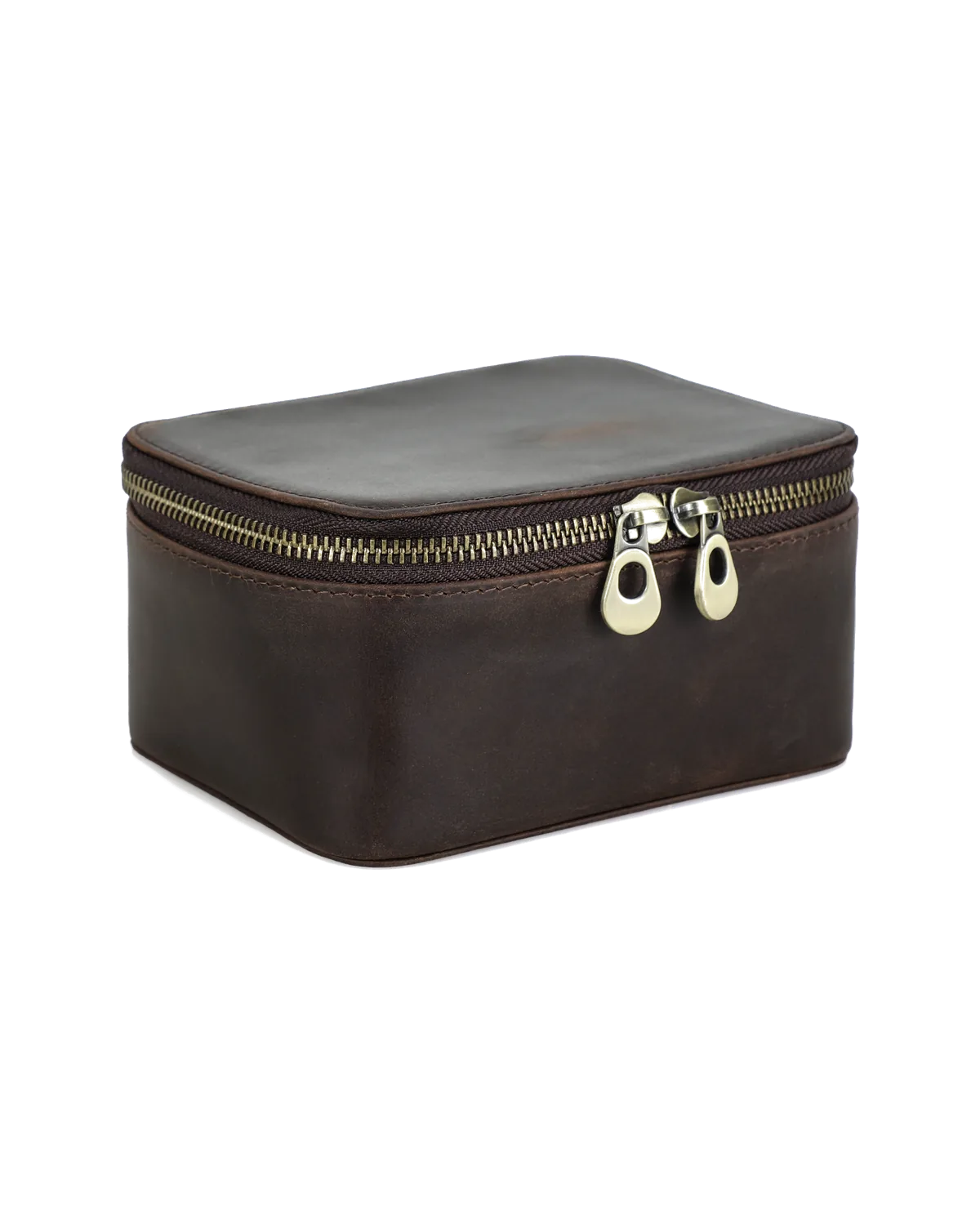 Brown Leather Watch Storage Box