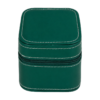 single-watch-box-teal-closed Green Watch Travel Case – Square Zipper Watch Storage Box